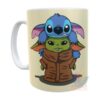 Taza Cerámica Baby Yoda Stitch Groot Gizmo Chimuelo Mod 02