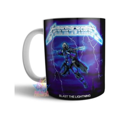 Taza Desayuno Mandalorian Yoda Blast The Lightning Cerámica