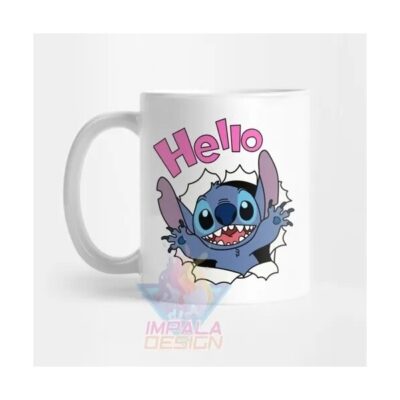 Stitch Taza Cerámica Lilo Disney Ohana Love Mod 02