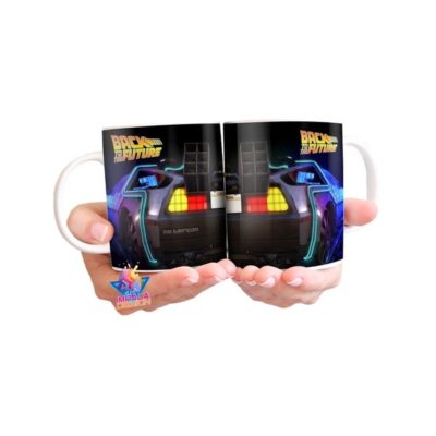 Taza Cerámica Delorean Back To The Future 3d Volver Futuro