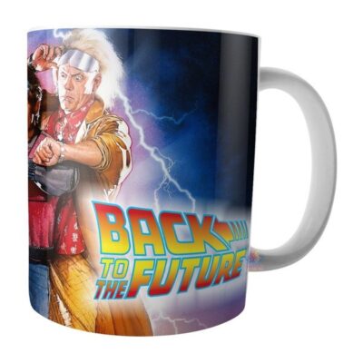 Taza De Cerámica Volver Al Futuro Dr. Brown Marty Mcfly