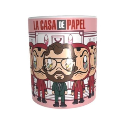 Taza La Casa De Papel Personajes Animados Serie Netflix