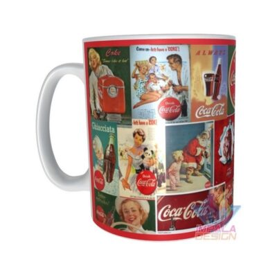 Taza Coca Cola Gaseosa Afiches Retro Vintage Cerámica