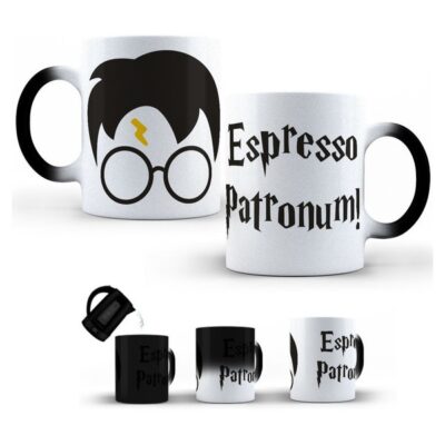Taza Mágica Harry Potter Espresso Patronum Expecto