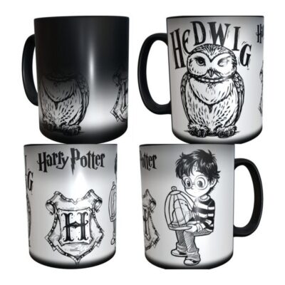 Taza Mágica Harry Potter Hedwig Lechuza Hogwarts J.k Rowling