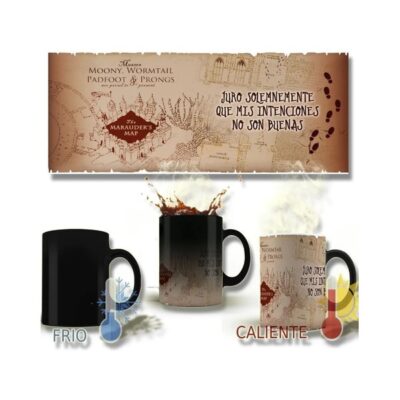 Taza Mágica Harry Potter Mapa Del Merodeador Mis Intenciones