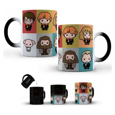 Taza Mágica Harry Potter Personajes Amigos Cerámica