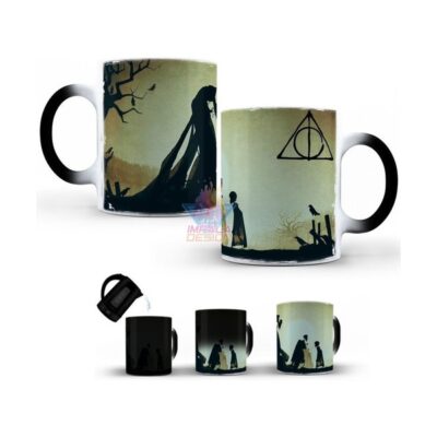 Taza Mágica Harry Potter Reliquias De La Muerte Simbolo