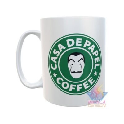 Taza Plástica La Casa De Papel Starbucks Mascara Irrompible