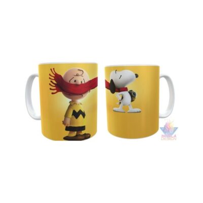 Taza Plástica Snoopy Charlie Brown Bufanda Carlitos Irrompible