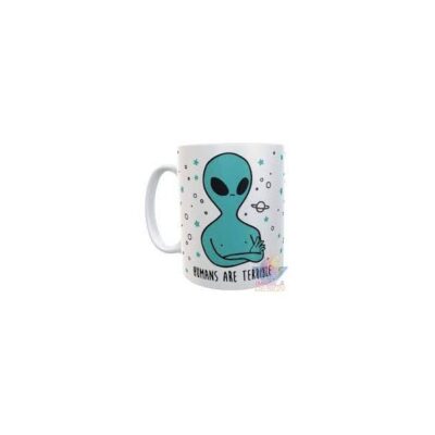 Taza Plástica Alien Humans Are Terrible Irrompible