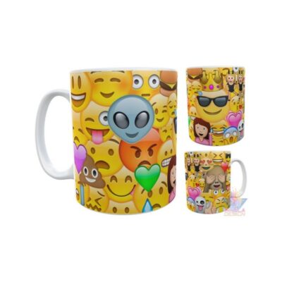 Taza Plástica Emoticones Emojis Caritas Whatsapp Irrompible
