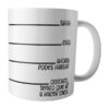 Taza Plástica Silencio Hablar Medidas Caca Irrompible