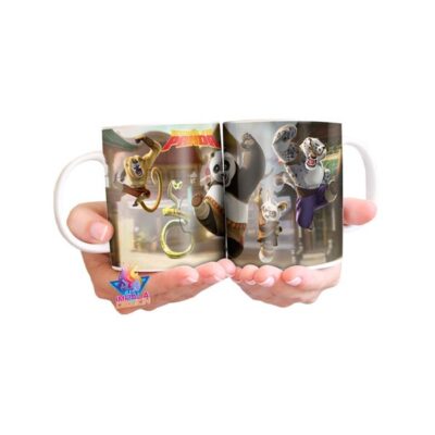 Taza Plástica Kung Fu Panda Po Maestro Película Modelos