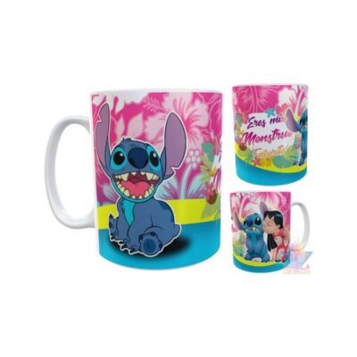 Taza Plástica Stitch Lilo Monstruo Favorito Disney Irrompible