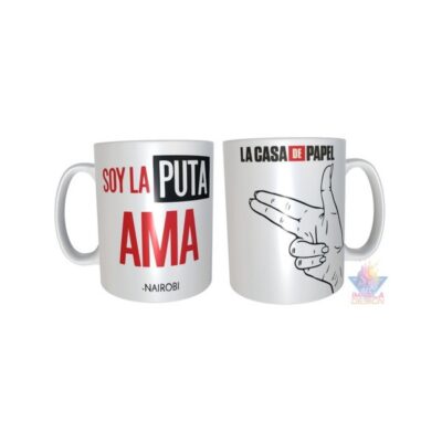 Taza Plástica Casa De Papel Puta Ama Nairobi Irrompible