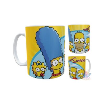 Taza Plástica Los Simpson Bart Lisa Marge Homero Maggie Irr
