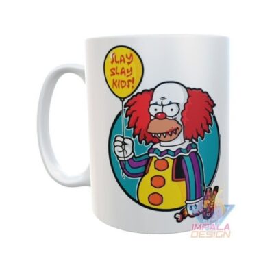 Taza Plástica Simpson Krusty Payaso It Globo Homero Irrompible