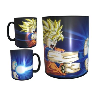 Taza Mágica Dragon Ball Goku Técnica Kame Hame Ha