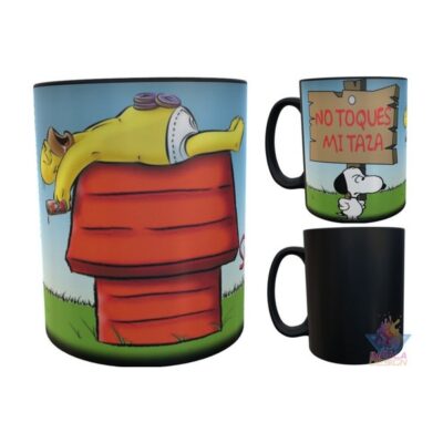 Taza Mágica Snoopy Casa Homero No Toques Cerámica