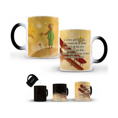 Taza Mágica El Principito Cerámica Le Petit Prince C Frase