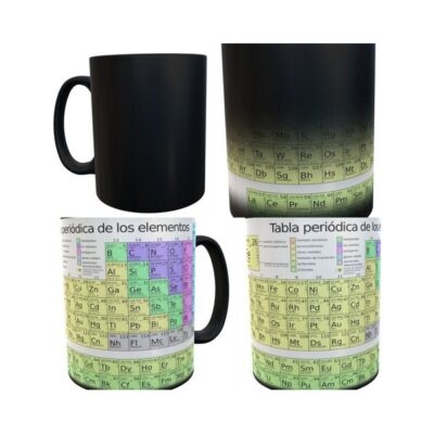 Taza Mágica Tabla Periódica Cerámica Elementos Química