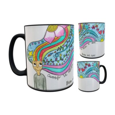 Taza Mágica Cuando La Cabeza Se Abre Pasan Mil Cosas