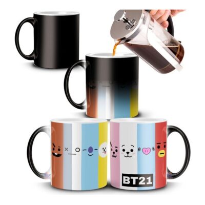 Taza Mágica Bt21 Kpop Bts Shooky Chimmy Van Koya Rj Mang