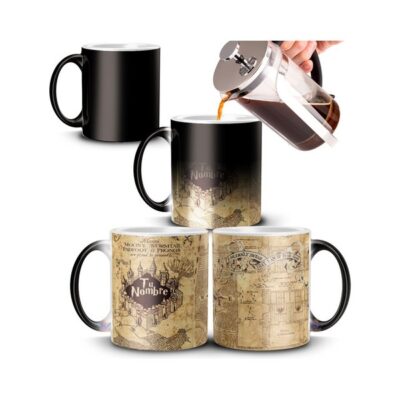 Taza Mágica Harry Potter Mapa Del Merodeador Con Tu Nombre