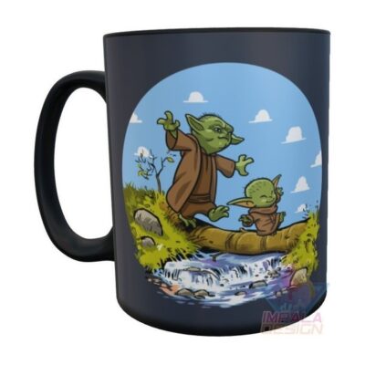 Taza Mágica Baby Yoda Cerámica Star Wars Mandalorian Bebe 04