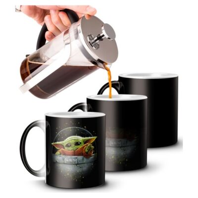 Taza Mágica Baby Yoda Cerámica Star Wars Mandalorian Mod 03