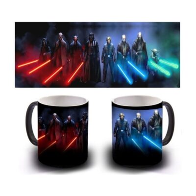 Taza Mágica Star Wars Lasers Yoda Darth Vader Luke Skywalker