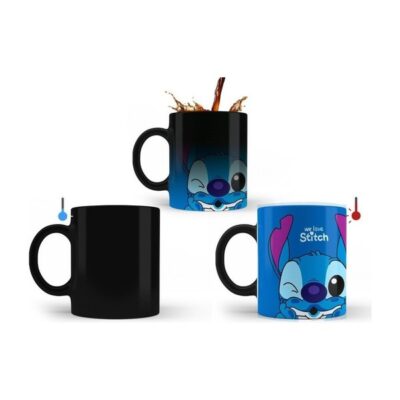 Taza Mágica Stitch Lilo & Stitch Sublimada Premium We Love