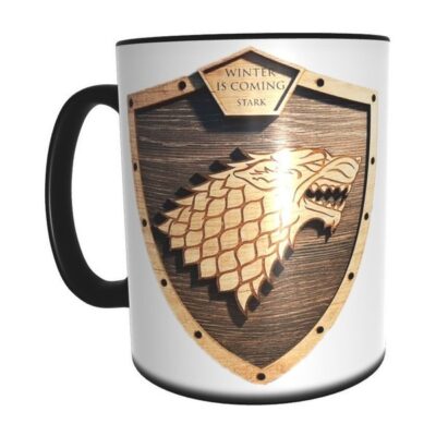 Taza Mágica Game Of Thrones Winter Is Coming Escudos Serie
