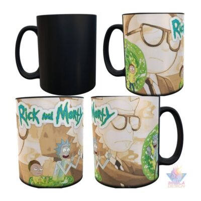 Taza Mágica Rick Y Morty Fuck You Viajando Cerámica