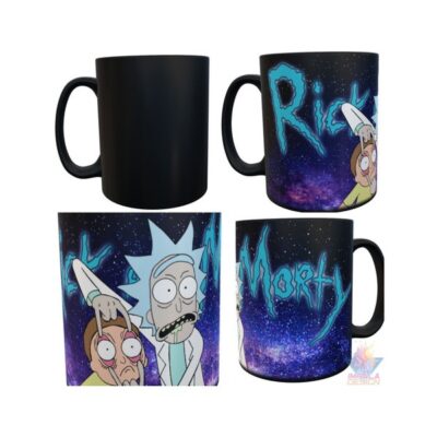 Taza Mágica Rick Y Morty Ojos Universo Cerámica