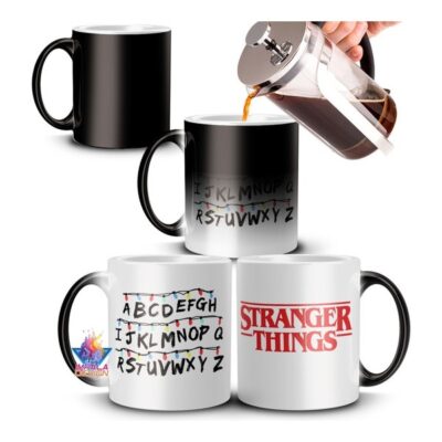 Taza Mágica Stranger Things Run Serie Netflix Importada