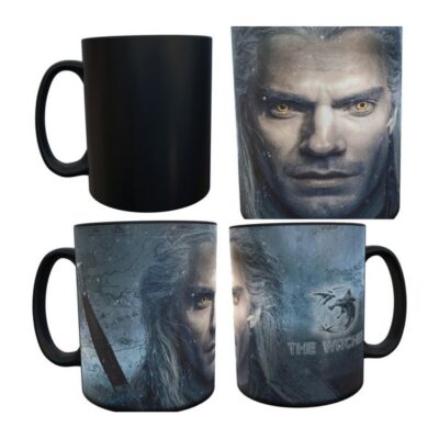 The Witcher Serie Taza Mágica Cerámica Geralt De Rivia