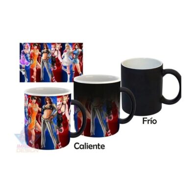 Taza Mágica Tekken Girls Personajes Mujeres Kawai Cerámica