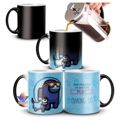 Taza Mágica Among Us Cerámica Videojuego Impostor Mod 05