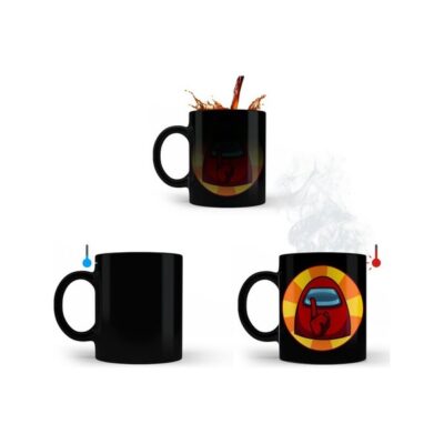 Taza Mágica Among Us Juego Videojuego Termosensible Logo