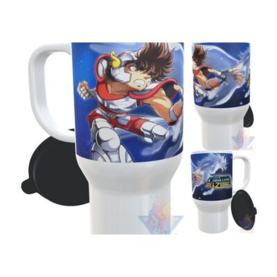 Jarro Térmico Plástico Pegaso Seiya Caballeros Del Zodiaco