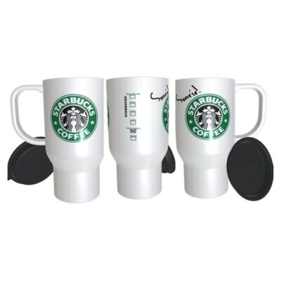 Starbucks Café Jarro Térmico Plástico Personalizado Logo
