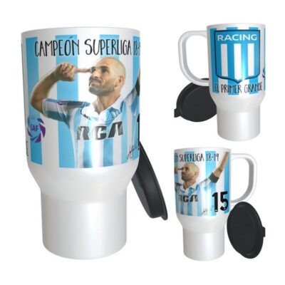 Jarro Térmico Racing Club Campeón Superliga Lisandro López