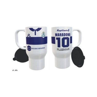 Maradona Gimnasia Y Esgrima Camiseta Taza Jarro Térmico
