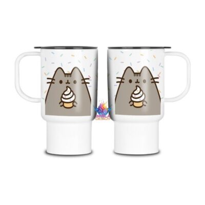 Gata Pusheen Gato Gatitos Cat Jarro Térmico Plástico