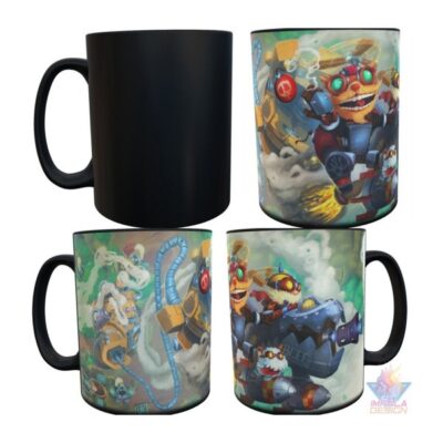 Taza Mágica League Of Legends Yordles Vs Blitzcrank Cerámica