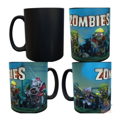 Taza Mágica Plants Vs Zombies Juego Heroes Cerámica
