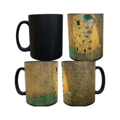 Gustav Klimt El Beso Obra Taza Mágica Pintor Modernismo