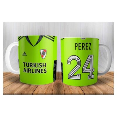 Taza Plastica Camiseta River Plate Enzo Perez Arquero 24